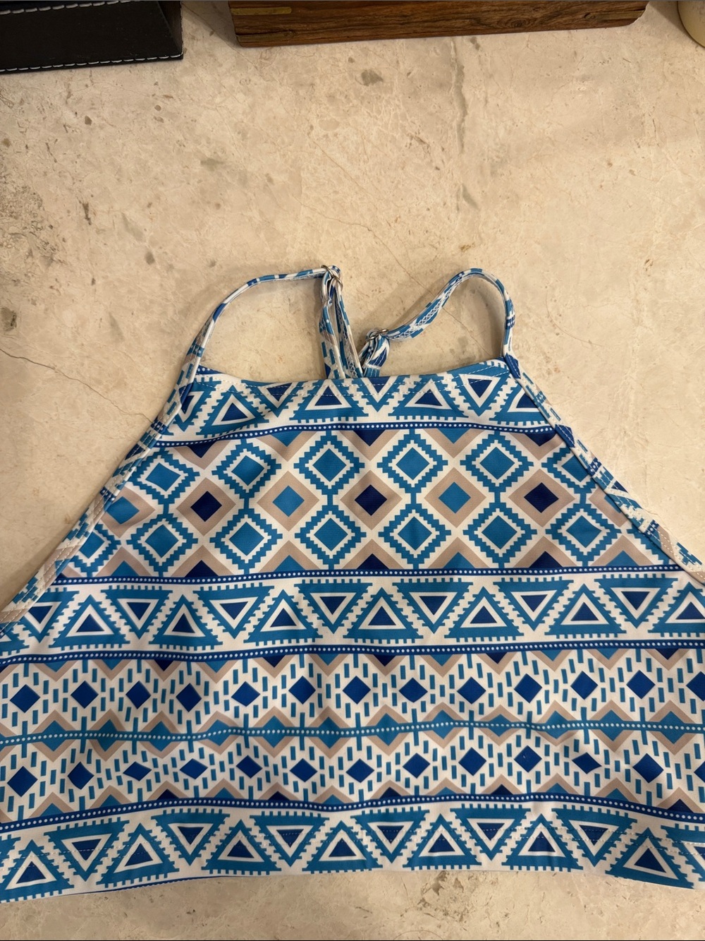 Aztec Design Bathing Suit Top